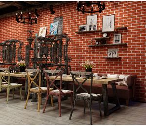 <span class=keywords><strong>Papier</strong></span> <span class=keywords><strong>peint</strong></span> en <span class=keywords><strong>brique</strong></span> de <span class=keywords><strong>relief</strong></span> <span class=keywords><strong>rouge</strong></span> vin 3D, restaurant dado étude hôtel KTV bar classique rétro mur de fond en <span class=keywords><strong>brique</strong></span> - Product Image 2