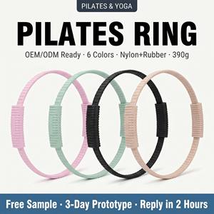 Anneau <span class=keywords><strong>de</strong></span> <span class=keywords><strong>Pilates</strong></span> souple personnalisé avec logo, <span class=keywords><strong>Cercle</strong></span> Magique <span class=keywords><strong>de</strong></span> Yoga 34cm, Bande <span class=keywords><strong>de</strong></span> Résistance Segmentée en Nylon et Caoutchouc, Poignée Antidérapante, OEM ODM - Product Image 1