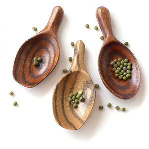 Minicuchara de madera para medir té, mango corto ecológico, estilo japonés, hecha a mano, de madera, para sal, azúcar, especias - Product Image 1