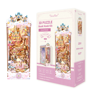 Bộ đồ chơi nhà búp bê phép thuật Tonecheer Sweet Dream Magic Wand Mode Book Nook Kit phát sáng, câu chuyện cổ tích ngọt ngào dành cho bé gái, tự làm gối tự lắp ráp TQ145 - Product Image 2