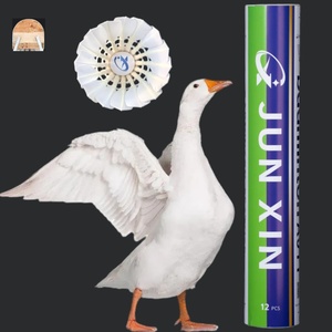 Volano da badminton in piume d'oca di alta qualità, volo stabile, molto resistente. - Product Image 1