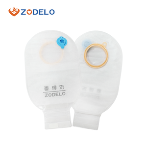 Zodelo Calmlora Serie Zweiteiliger Einweg-Kolostomiebeutel Medizinischer Qualität CE-Zertifiziert Klasse I 15x27cm für Stoma-Pflege - Product Image 1