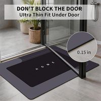 Ensemble de 3 tapis de salle de bain modernes en polyester, fins, lavables, absorbants, antidérapants en caoutchouc, séchage rapide, pour sous l'évier