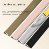 Profilé d'angle en alliage d'aluminium en forme de L, garniture de bordure de carrelage moderne, résistant à l'humidité, durable, écologique, décoratif pour mur