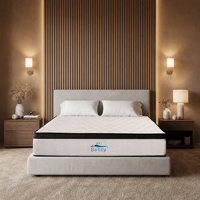Matelas hybride à ressorts ensachés hypoallergénique et respirant pour hôtels en Thaïlande, avec soutien orthopédique du dos, emballé sous vide