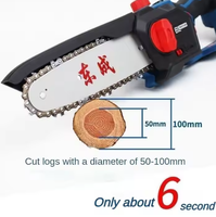 Scie à chaîne portative Dongcheng de qualité industrielle pour le bricolage, scie à bois, batterie lithium-ion 20V, moteur sans balais 700W, lame de 200MM