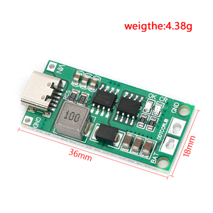 DC 3-6V 2S/3S/4S 1-4A Boost-Modul Lithium-Polymer Lithium-Ionen-Batterie Lademodul - Product Image 2
