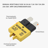 Fusible de cuchilla con reinicio manual E39, 5A-30A, 32V DC, UL94V0, retardante de llama, para coche, RV, barco, sistema solar, disyuntor reiniciable