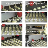 Presse à biscuits rotative industrielle avec coupe de fil Petite machine à biscuits Déposant de pâte à gâteaux Prix à vendre