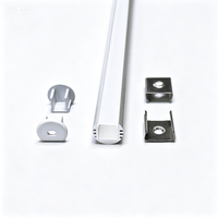 Profilé LED en aluminium encastré de fabrication chinoise, profilé linéaire LED pour éclairage doux 18*15mm pour éclairage de meuble