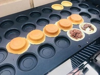 Machine à gâteau rouge à gaz avec 22/32 trous, pour la fabrication de pâtisseries de haricots, Obanyaki