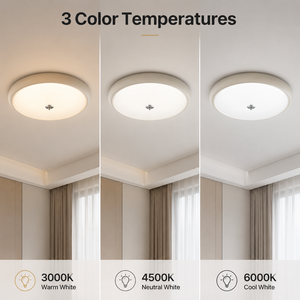 Modern Flush Mount Led <b>Ceiling</b> <b>Light</b> Iron Glass Shade <b>Remote</b> Dimmable Tri Color For Home Decoration Bedroom Living Room - Product Image 3