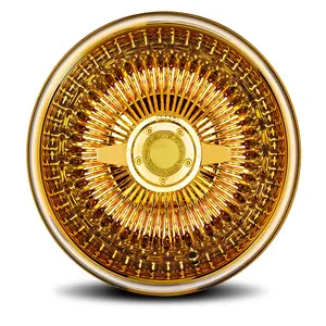 钢丝轮适配器全金中心金色反向直13 14 15 17 18 20 22英寸4 5孔钢丝轮圈