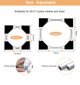 Kit de superposition pour lave-linge et sèche-linge W518, kit de superposition pour lave-linge/sèche-linge - Product Image 4
