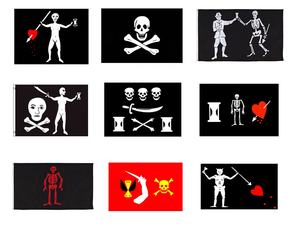 Bandera de pirata <span class=keywords><strong>Blackbeard</strong></span> impresa personalizada Género de Bandera negra - Product Image 6