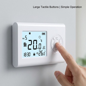 <span class=keywords><strong>Thermostat</strong></span> programmable hebdomadaire <span class=keywords><strong>filaire</strong></span> moderne pour chaudière à <span class=keywords><strong>gaz</strong></span> avec contact sec pour le contrôle du chauffage de cuisine, hôtel, sous-sol - Product Image 1