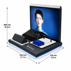 Exhibidor de Gafas Ópticas con Iluminación LED de Fábrica DSP Vietnam, Exhibidor de Gafas de Sol con Panel Publicitario Retroiluminado - Product Image 1