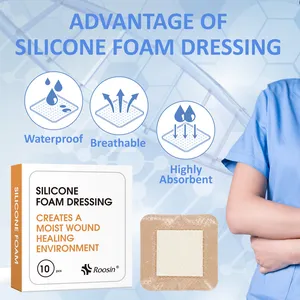 OEM Manufacturer High Quality Advanced Silicone Foam Dressing For Burn Wound Wound