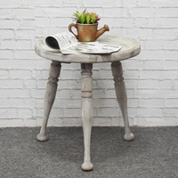 Ensemble de 3 Table basse en bois, gris rustique, grande Table basse, pour le salon, Table d'angle en bois, Console de canapé, meubles décor Vintage