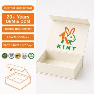Caja de Regalo de Papel de Materiales Reciclados con Cierre Magnético Rígido de Lujo para Perfumes, Cosméticos y Cuidado de la Piel, Impresión en Relieve, Logotipo Personalizado - Product Image 3