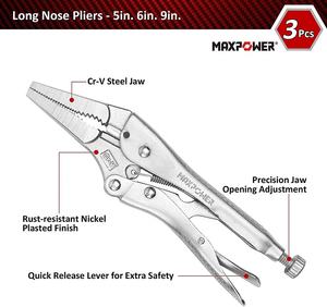 كماشة قفل الفك مستقيم Maxpower herramientas c أداة إصلاح المشبك قبضة ملزمة نائب - Product Image 6