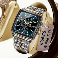 Jam Tangan Pria Binbond B911 Fashion Brand OEM Quartz Mewah Dial Bercahaya Tahan Air Olahraga Bisnis