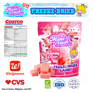 Factory Direct Freeze Dried Strawberry Ice Cream Fruity <strong>Candy</strong> Milk Flavor Wholesale <strong>Cube</strong> Pattern Sweets Ingredients <strong>Sugar</strong> - Product Image 5