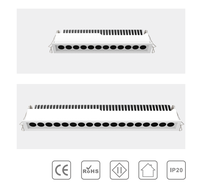 Projecteurs LED encastrés anti-éblouissement pour plafond, idéaux pour les salles d'exposition de musées et les galeries d'art