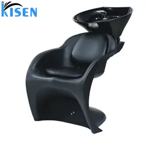 独特设计黑色洗发椅洗头椅带碗水槽