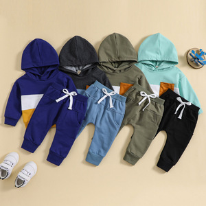 Maglioncino Casual autunno inverno per uomo donna donna pantaloni a manica lunga con cappuccio-Cross-Border nuovi abiti in tinta per neonati - Product Image 2