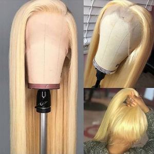 Straight 613 Raw Indian Virgin Human <b>Hair</b> Transparent Lace Frontal Closure Wig Blonde HD Full Lace Front Wig Human <b>Hair</b> Vendor - Product Image 3