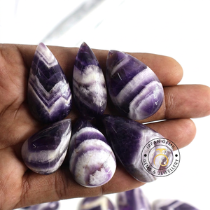 Lote al por mayor de cabujones de amatista en encaje, por peso, con diferentes formas y tamaños, para la fabricación de joyas, lote de piedras de amatista y cuarzo. - Product Image 2