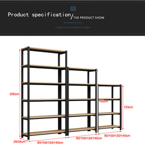 Modern Metal Living Room & Home Office <b>Bookcase</b>-Eco-friendly Powder-coated - Product Image 6