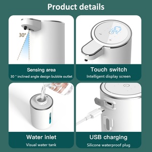 เครื่องจ่ายสบู่เหลวอัตโนมัติ 360 มล. แบบไม่ต้องสัมผัส พร้อมเซ็นเซอร์ตรวจจับความเคลื่อนไหวอัตโนมัติ - Product Image 3