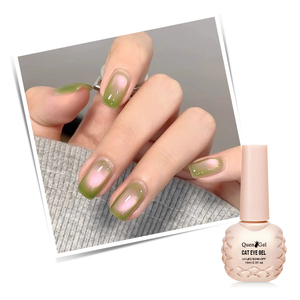 Muestras Gratis de Esmalte de Uñas en Gel con Cuentas de Vidrio de Guayaba, Efecto Ojo de Gato, Cristal Reflectante, Diamante 9D, Gel Ojo de Gato OEM - Product Image 1