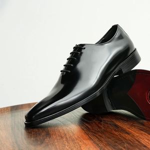 Nuevos Zapatos de Hombre Estilo Británico de Cuero Genuino con Cordones, Impermeables, Antideslizantes y Ligeros para Otoño, Casuales de Negocios y Formales - Product Image 3