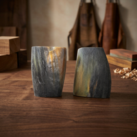 Grand bloc de corne de buffle naturelle, matière première écologique pour la fabrication de manches de couteau, la sculpture, l'incrustation, l'artisanat, la bijouterie et le bricolage