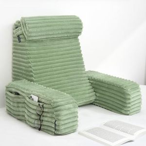 <span class=keywords><strong>Coussin</strong></span> de lecture respirant <span class=keywords><strong>pour</strong></span> la chambre à coucher, avec soutien dorsal, accoudoirs et grandes poches - Product Image 1