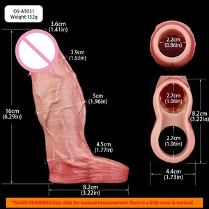New Design Cock Ring Condom Penis Sleeve Realistic Hollow Ring Delay Ejaculation Penis Enlargement Extender - Product Image 6