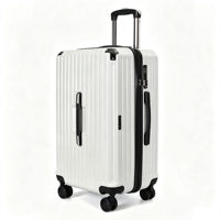 Valise légère et durable en ABS PC rigide avec roulettes silencieuses, coins anti-collision, serrure TSA, chariot de voyage élégant