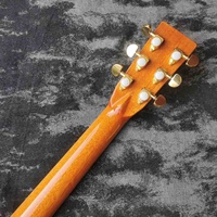 Guitare acoustique en bois de koa massif avec incrustation d'arbre de vie en nacre, corps Dreadnought D de 41 pouces, touche en ébène, bordure en nacre