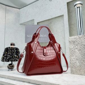 Bolso de Mano Mini Estilo Coreano Vintage 2025 con Logotipo de Cocodrilo, Bolso Bandolera para Mujer con Cierre de Cremallera, Forro de Cuero y Cadenas - Product Image 3
