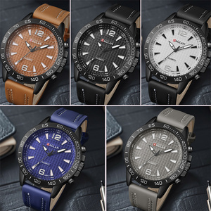 WJ-11465 <span class=keywords><strong>Gros</strong></span> 2024 Grandes Montres <span class=keywords><strong>Homme</strong></span> à Cadran. Montres <span class=keywords><strong>Homme</strong></span> en Cuir à Boîtier en Alliage avec Logo Personnalisé et Mouvement à Quartz - Product Image 5