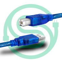 Cable de Datos USB 2.0 de Alta Velocidad con Blindaje Trenzado, Carga Rápida de 5A para Impresoras, Teléfonos Móviles, Cámaras, Computadoras y Auriculares, 30 cm de Longitud