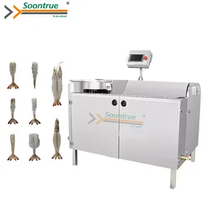 Tail-on Butterfly Shrimp Peeling Machine Multi-Function Equipment For Shrimp Processing
