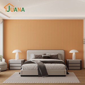 Panneaux muraux en bois rainurés, revêtement intérieur incurvé, panneau MDF flexible peignable pour un <span class=keywords><strong>traitement</strong></span> mural résidentiel de luxe - Product Image 4