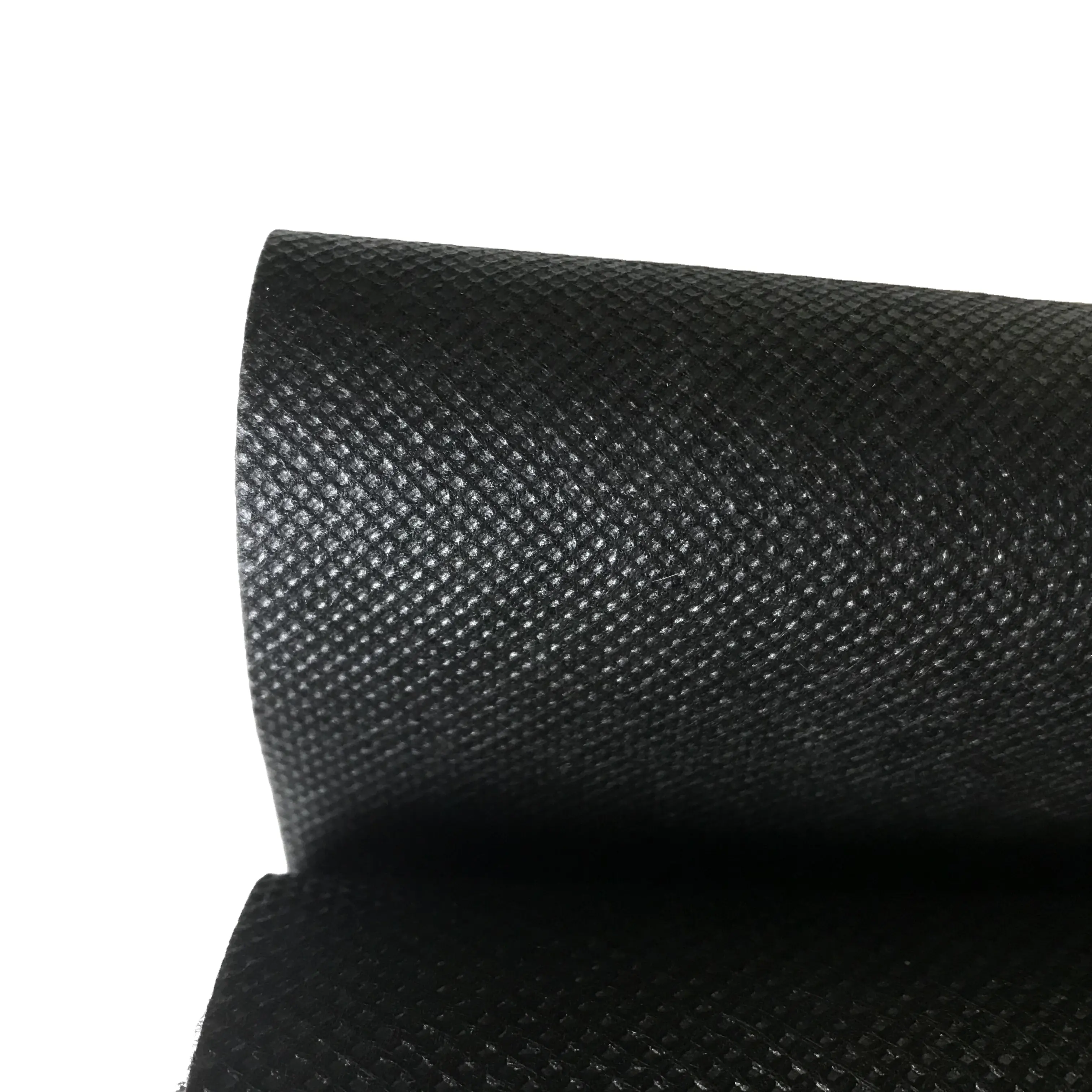 Material Reciclado impermeable resistente al envejecimiento peso pesado RPET hilado rollo de tela no tejida