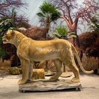 Centres commerciaux Radar Contrôle Animal Intérieur Parc À Thème Décorations Animatronic Lion's Wife Nala Modèle