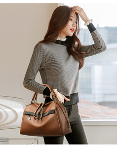 Sac à main en cuir PU souple pour femme, de luxe, de créateur, grande capacité, pour le shopping, nouvelle mode, sac messager fourre-tout, vente chaude - Product Image 2