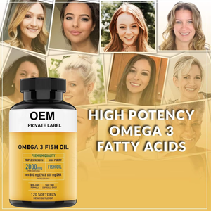 Aeglewell OEM Özel Etiketli Omega 3 Balık Yağı Yumuşak Kapsülleri 800 mg EPA ve 600 mg DHA İçeren, Omega 3 Yumuşak Kapsülleri - Product Image 2